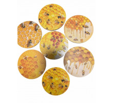 Дерев'яні підставки під чашку (Набір 6 шт.)