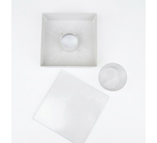 Годівниця стельова квадратна (1,8 л, харчовий пластик)