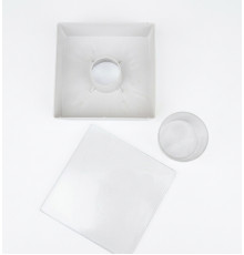 Годівниця стельова квадратна (1,8 л, харчовий пластик)