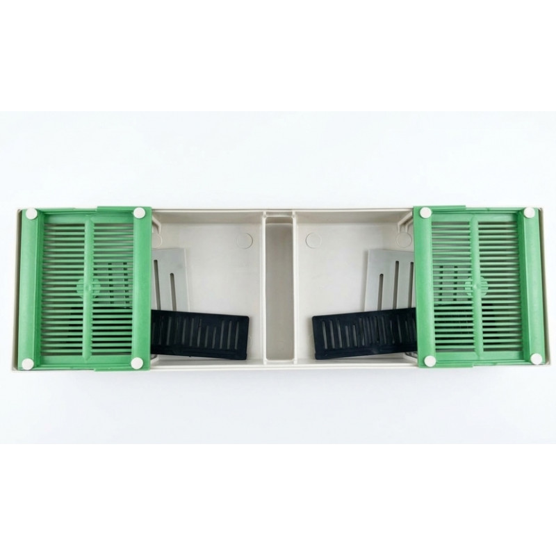 Годівниця стельова преміум (2,2 л, зі склом та плотиками)