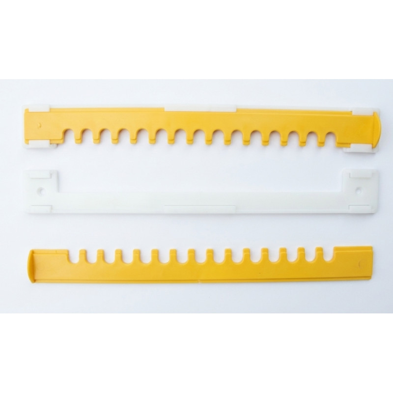 Льотковий загороджувач двоелементний, без отворів, пластмасовий