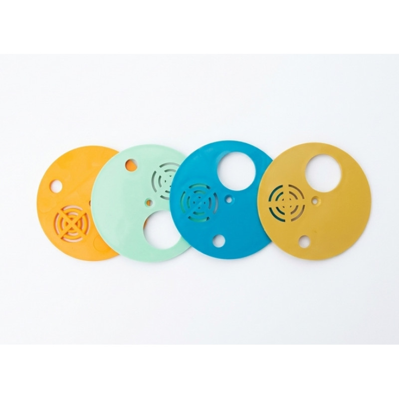 Льотковий загороджувач триелементний, круглий, пластмасовий