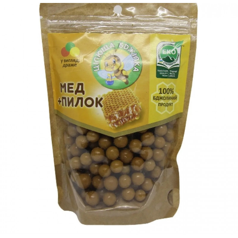 Драже «Бджолиний коктейль» (Мед + Пилок + Прополіс)