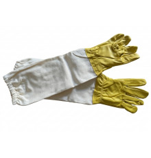 Рукавиці бджоляра: Екошкіра з лляним нарукавником