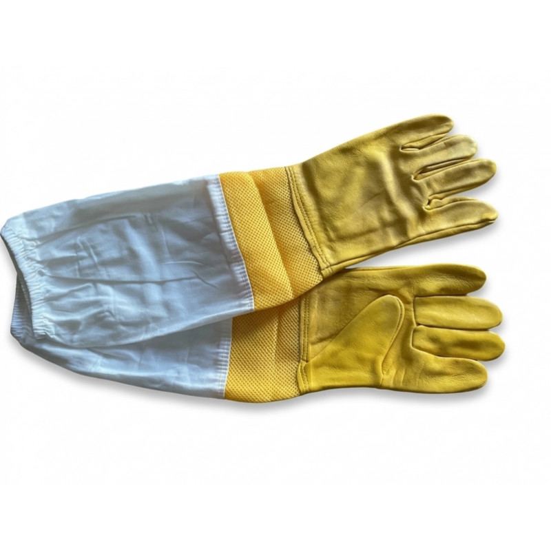 Рукавиці бджоляра з вентиляційною сіткою («Продихою»)