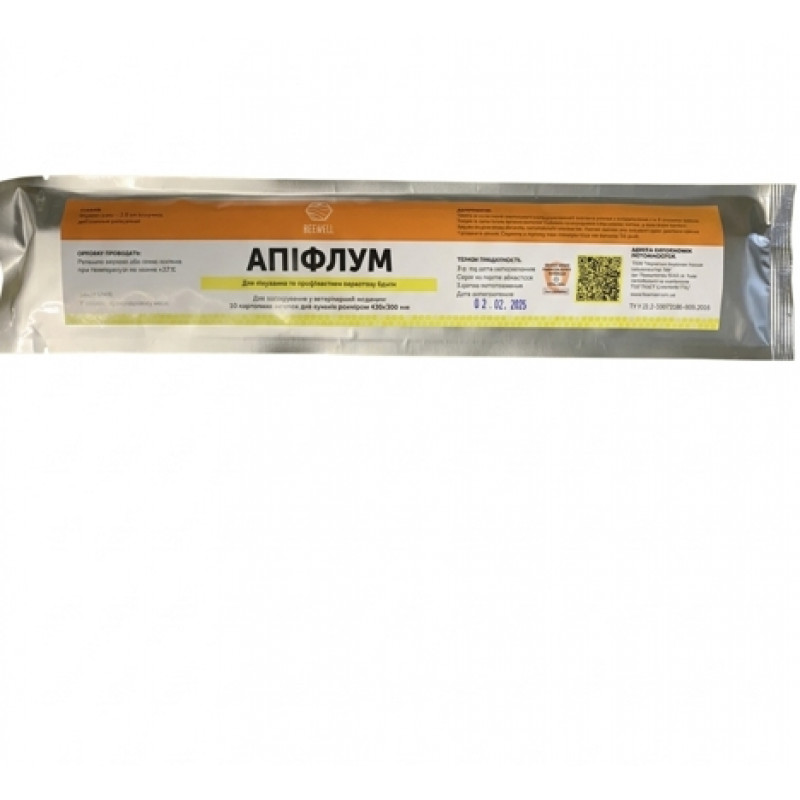 Апіфлум (Apiflum) — смужки проти вароатозу на картонній основі (10 шт.)