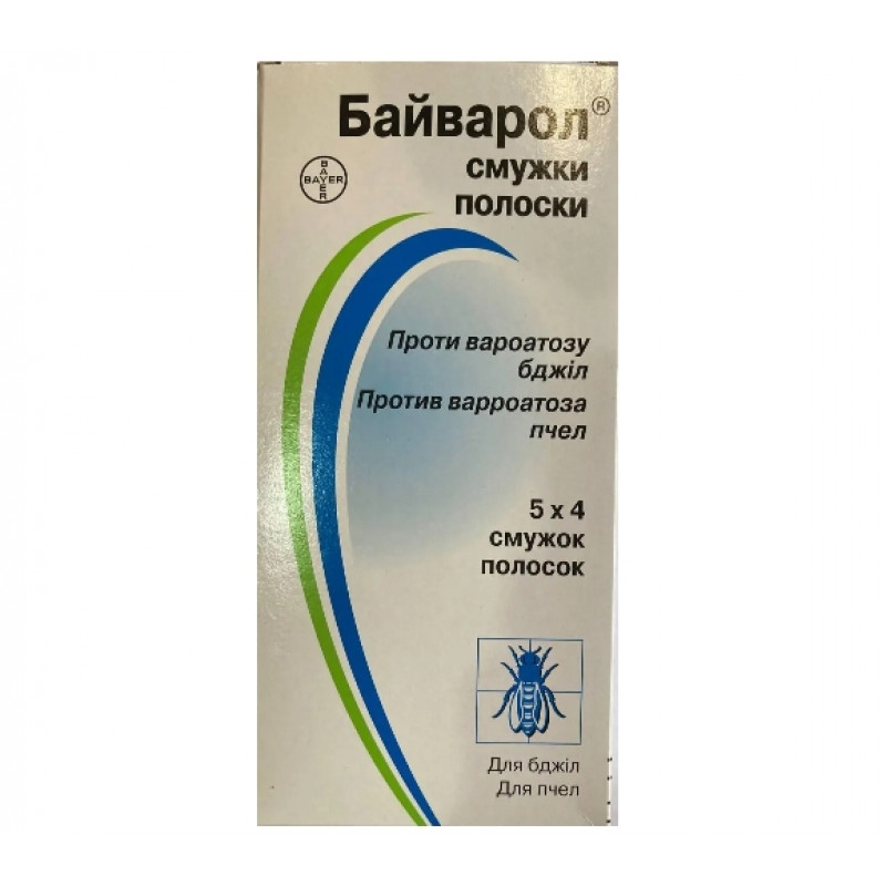 Байварол (Bayvarol) — легендарний німецький захист від вароатозу (5 смужок)