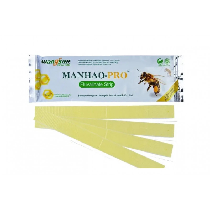 Манхаопро (Manhao Pro) — професійні смужки проти вароатозу (80 пластин)