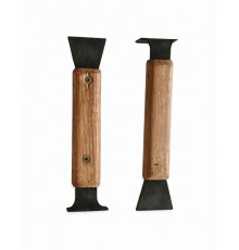 Стамеска пасічна з дерев’яною ручкою, чорна сталь (довжина 160 мм)