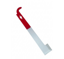 Стамеска пасічна з неіржавної сталі, з гачком (модель "Козяча ніжка"), 280 мм