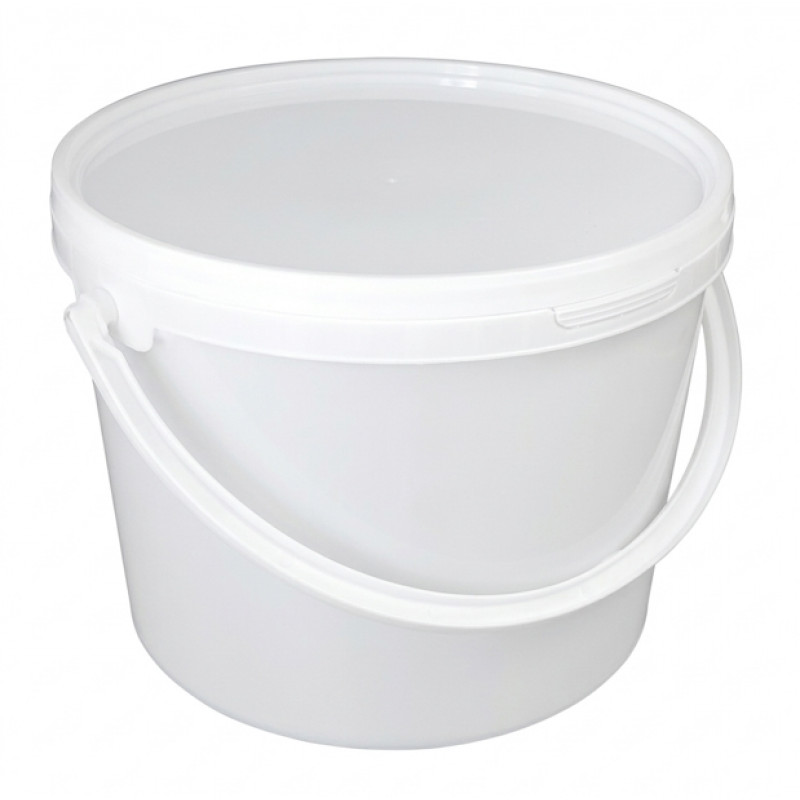Відро пластикове харчове з ручкою (10 л) / забарвлене