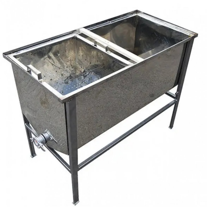 Стіл для розпечатування стільників 1 м (Нержавіюча сталь)